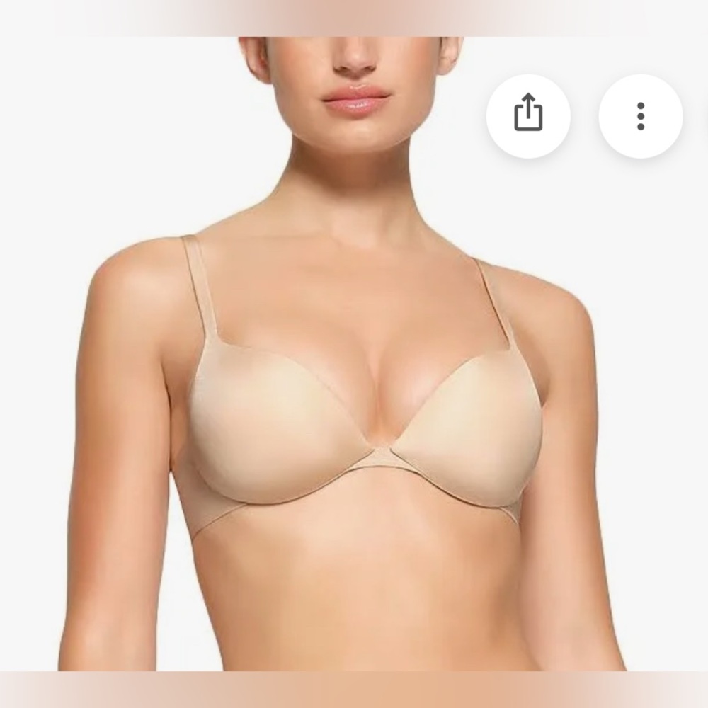 SKIMS NWT Ultimate Push-Up Plunge Bra 38C *SAND